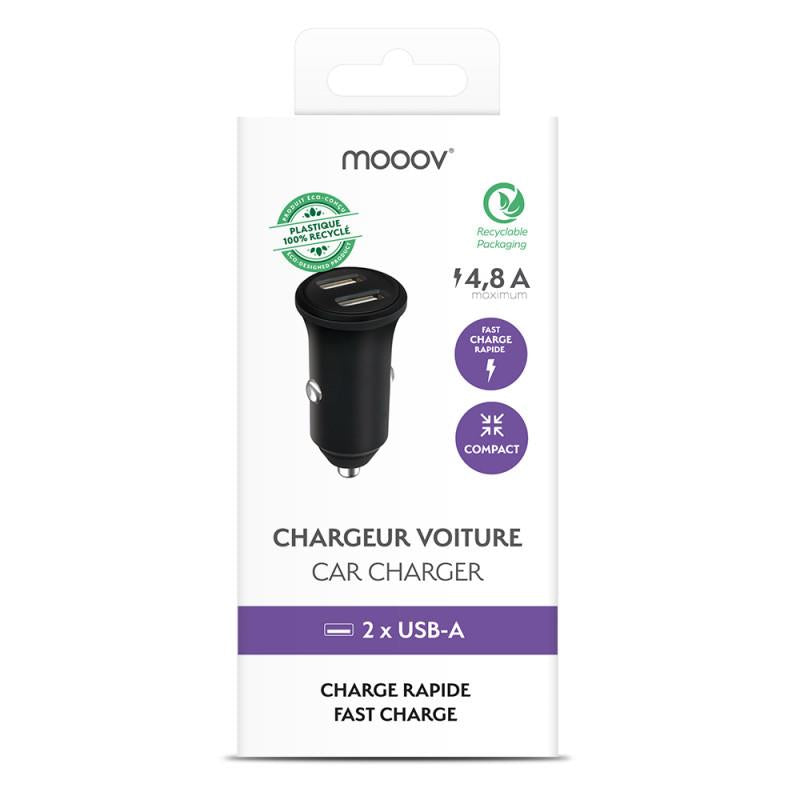 MOOOV - Carregador Carro 2x USB