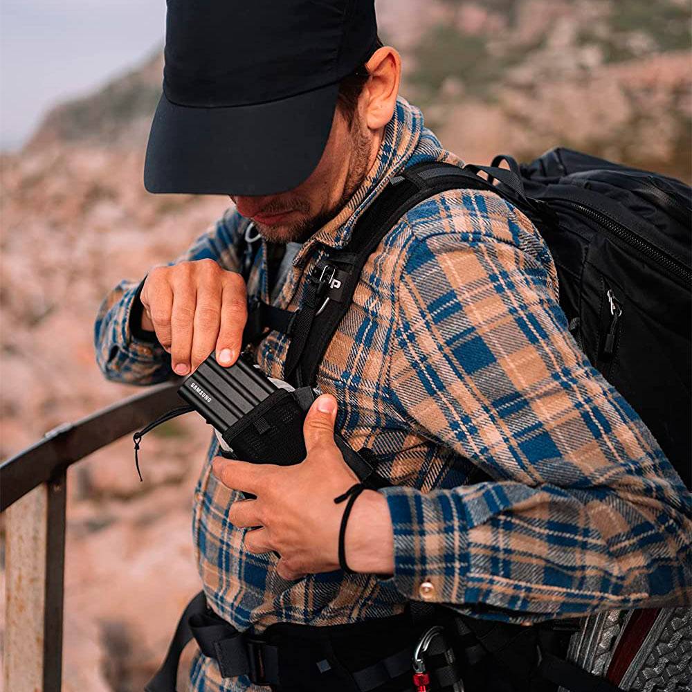 SSD Externo Samsung T7 Shield 2TB USB 3.2 Gen 2 Type-C Preto