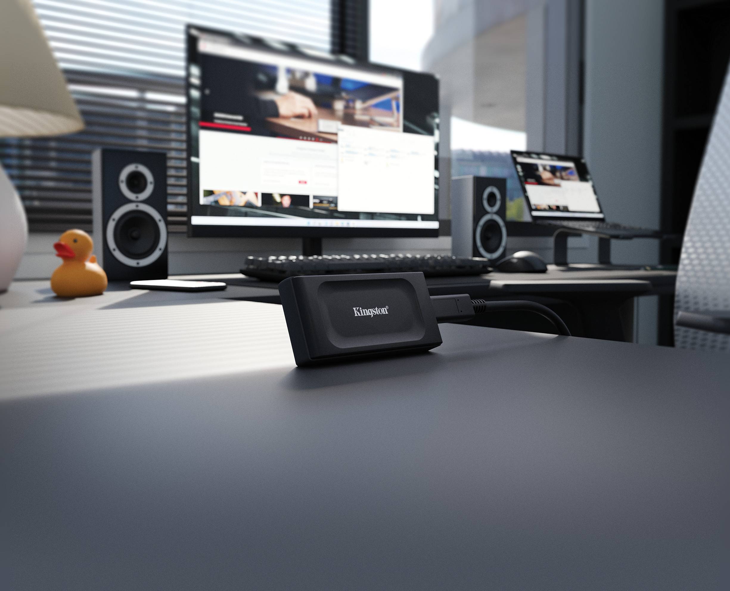 SSD Externo Kingston XS1000 1TB USB 3.2 Gen2 Preto