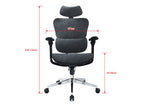 Cadeira de Escritório Ergonómica Premium Equip / Preta