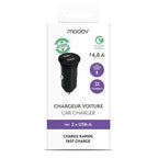 MOOOV - Carregador Carro 2x USB