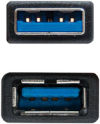 Cabo USB 3.0 Nanocable USB-A M/F 1 M Preto