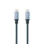 Cabo USB 3.2 Gen2x2 Nanocable 20Gbps 5A/100W 4K/60HZ USB-C M/M 1.5 M Cinzento/Preto