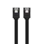 Cabo SATA III Nanocable 50 CM Preto