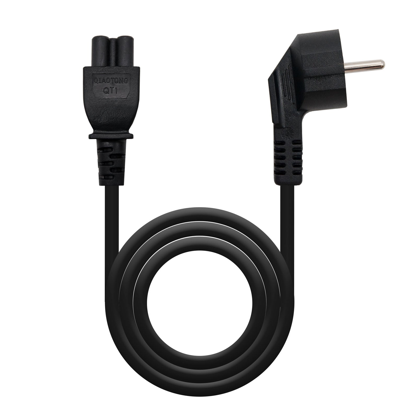 Cabo de Alimentação Trevo Nanocable CEE7 Angular/M-C5/F 1.5 M Preto
