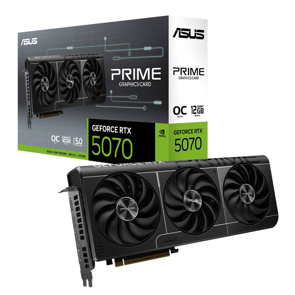Placa Gráfica Asus NVIDIA GeForce RTX 5070 "Blackwell" Prime OC 12GB GDDR7 DLSS4