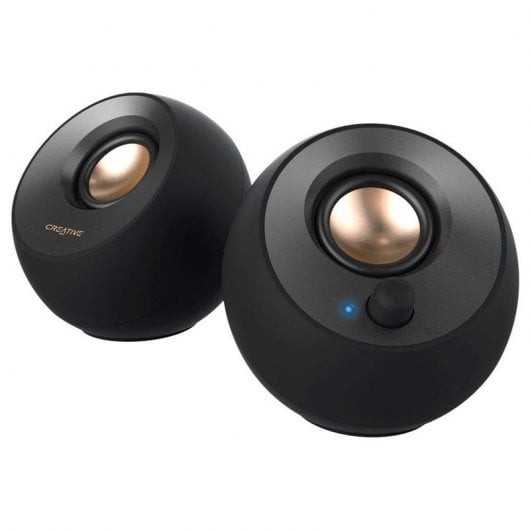 Colunas Creative Pebble 2.0 Preto
