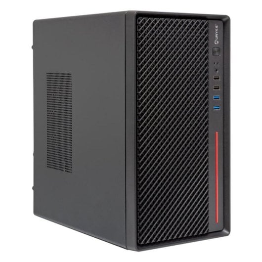 Caixa PC UNYKAch NUMEN 300 PRO Caixa Micro-ATX com 4x USB Preta/Vermelha