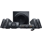 Colunas Logitech Z906 THX Surround Sound 5.1 1000W Peak / 500W RMS Pretas