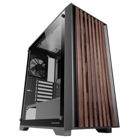 Caixa ATX Mars Gaming MC-WOOD Tempered Glass Preta