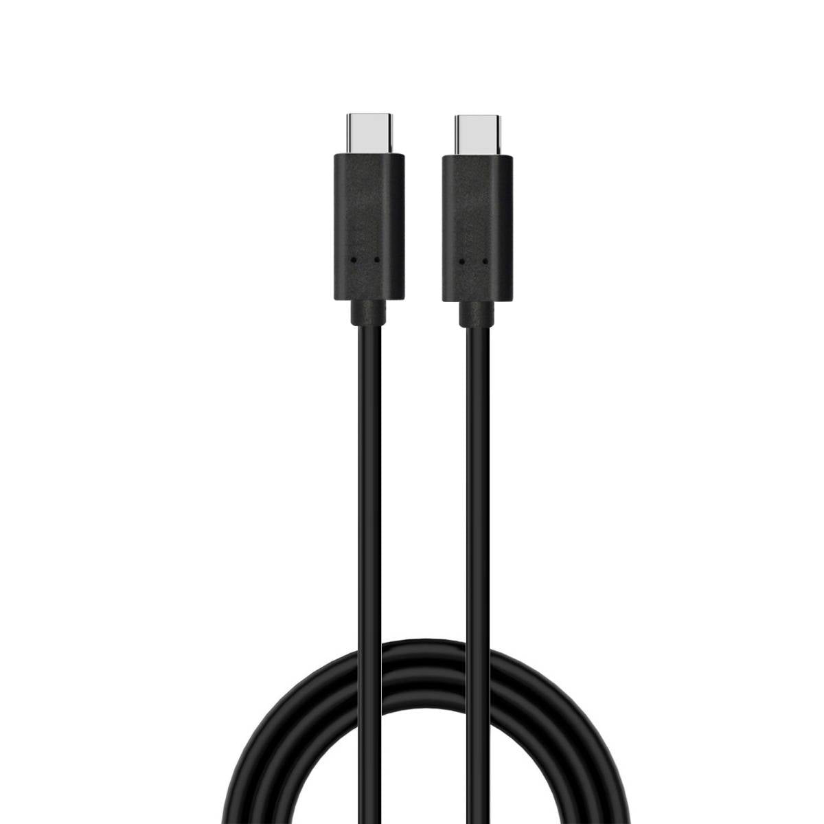 Cabo USB-C Ewent EC1045 PD60W 10Gbps 4K 1m Preto