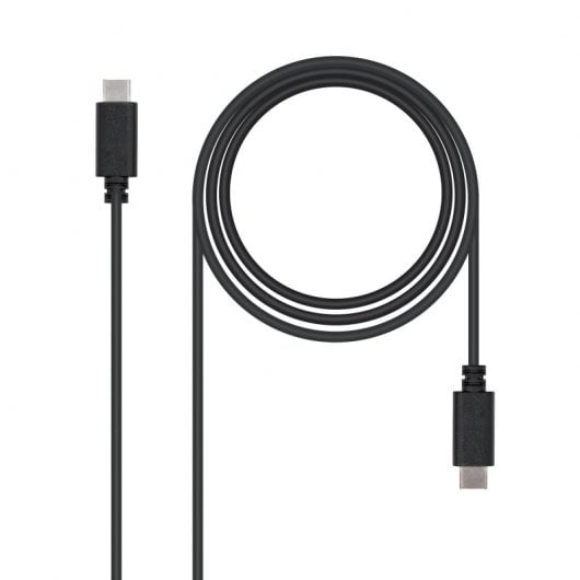 Cabo USB 2.0 3A Nanocable USB-C M/M 2 M Preto