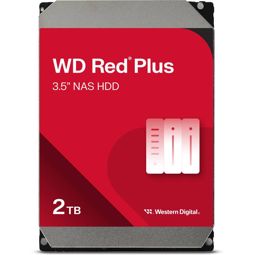 Disco Rígido 3.5" Western Digital WD Red Plus 2TB 5400RPM 64MB Cache 180MB/s SATA 6Gb/s