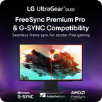 Monitor LG UltraGear 27GX790A-B 27" OLED QHD 480Hz 0,03ms Altura ajustável FreeSync Premium Pro