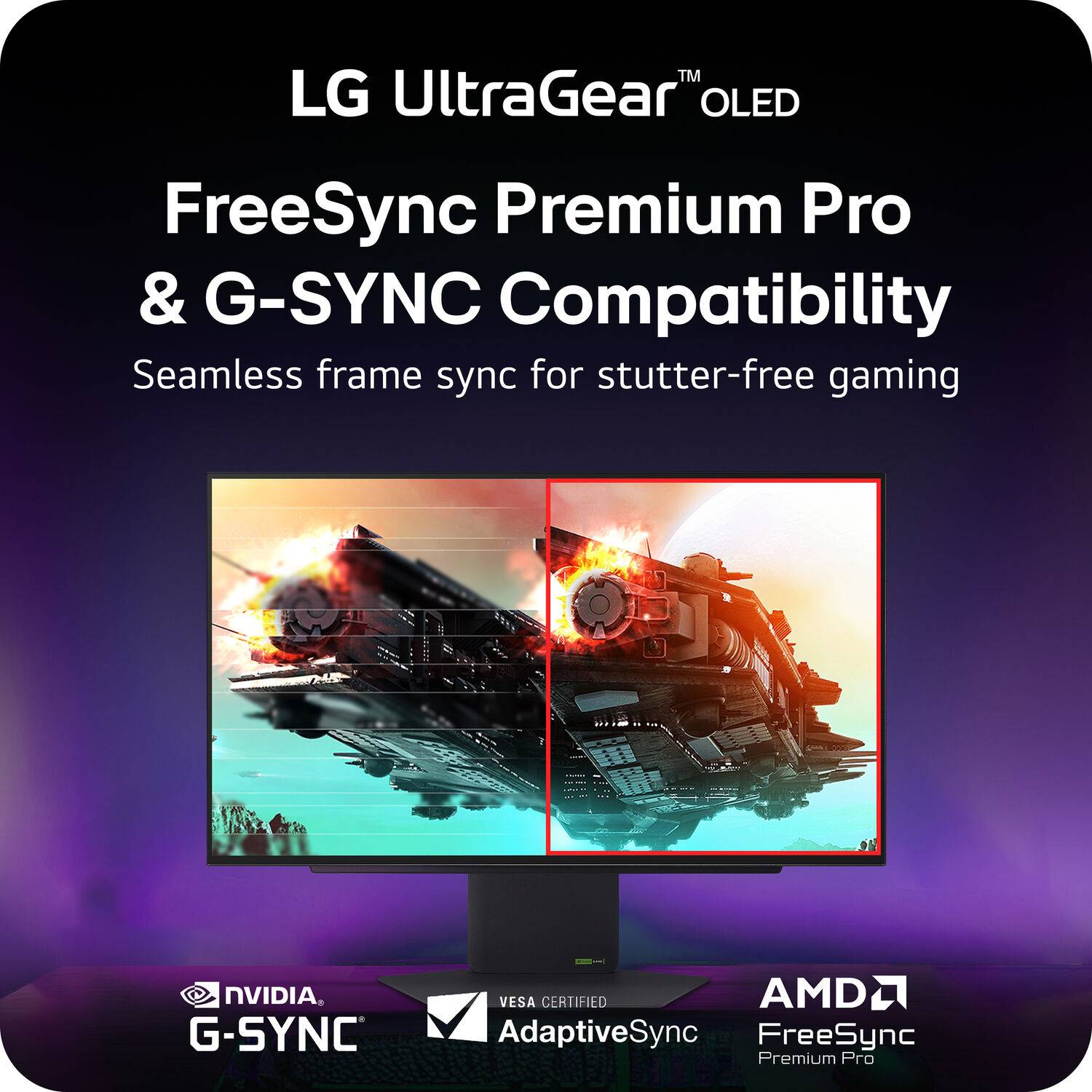 Monitor LG UltraGear 27GX790A-B 27" OLED QHD 480Hz 0,03ms Altura ajustável FreeSync Premium Pro