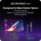 Monitor LG UltraGear 27GX790A-B 27" OLED QHD 480Hz 0,03ms Altura ajustável FreeSync Premium Pro