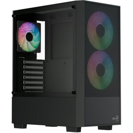 Caixa ATX Aerocool B508A Flow ARGB Vidro Temperado Preto