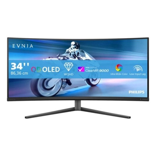 PHILIPS MONITOR OLED 34" QD 21:9 0.1MS 175HZ HDMI DP USB-C COLUNAS HAS 34M2C8600