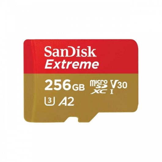 Cartão de Memória microSDXC SanDisk Extreme 256GB (190MB/s) UHS-I, U3, V30, A2 + Adaptador SD