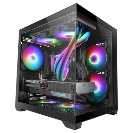Caixa PC Mars Gaming MC-VIEW Minitorre Vidro Temperado USB 3.0 Preta