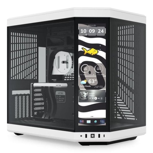 Caixa ATX Hyte Y70 Touch Infinite Vidro Temperado Preto/Branco