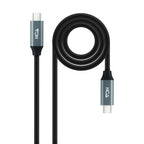 Cabo USB 3.2 Gen2x2 Nanocable 20Gbps 5A/100W 4K@60Hz USB-C M/M 3 M Preto