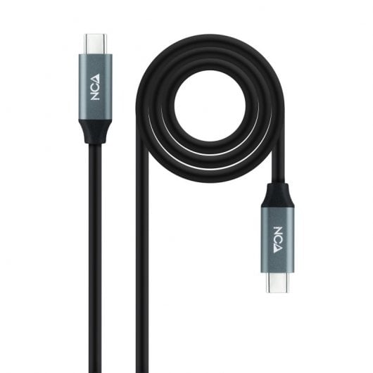 Cabo USB 3.2 Gen2x2 Nanocable 20Gbps 5A/100W 4K@60Hz USB-C M/M 3 M Preto