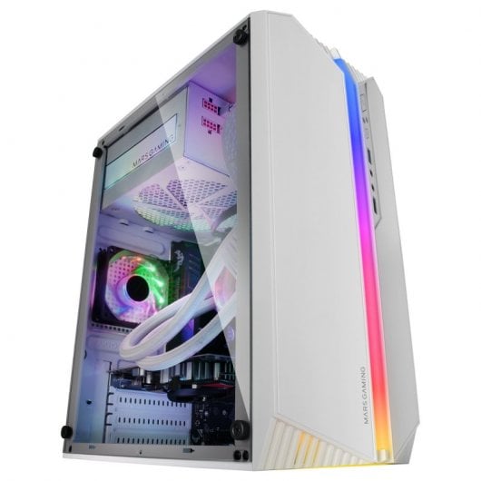 Caixa de PC MARS GAMING Micro-ATX Ultra-Compacta MCS1W (Branco)