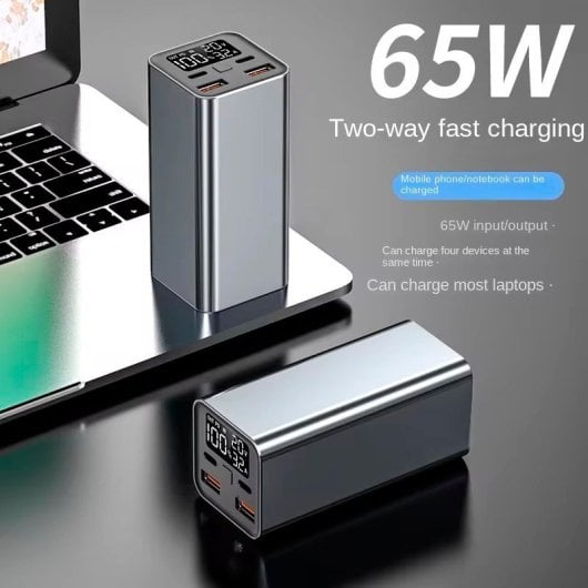 Cool Bateria Externa Universal Power Bank 65W 20.000 mAh Cinzento