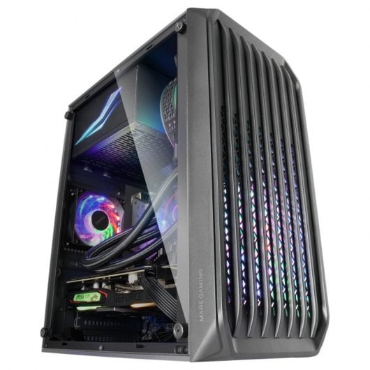 Caixa de PC MARS GAMING Micro-ATX Ultra-Compacta MCS2 (Preto)