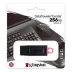 Pen Drive Kingston DataTraveler Exodia 256GB USB 3.2 Preta