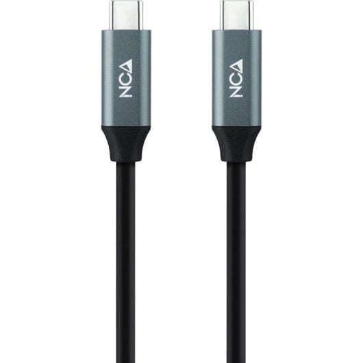 Cabo USB 3.2 Gen2x2 Nanocable 20Gbps 5A/100W 4K@60Hz USB-C M/M 0.5 M Preto