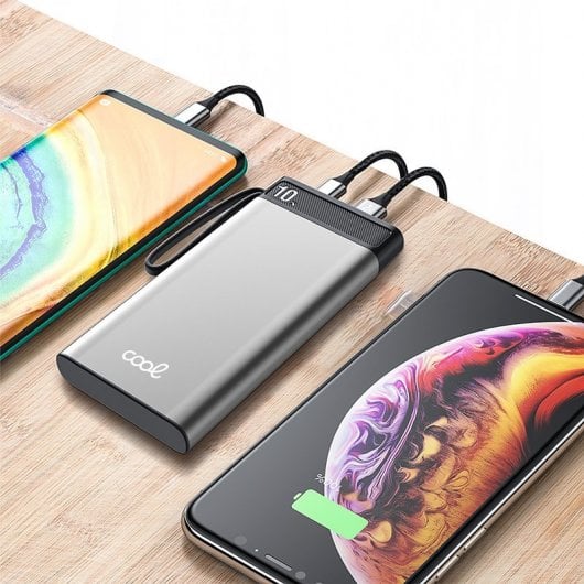 Cool Bateria Power Bank 10.000 mAh 3A / 20W PD Silver