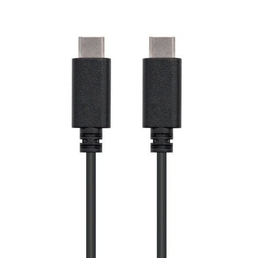 Cabo USB 2.0 3A Nanocable USB-C M/M 2 M Preto