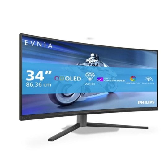 PHILIPS MONITOR OLED 34" QD 21:9 0.1MS 175HZ HDMI DP USB-C COLUNAS HAS 34M2C8600