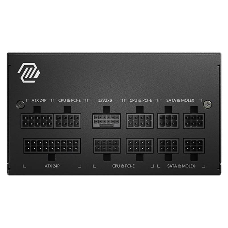 Fonte de Alimentação ATX MSI MAG A750GL PCIE5 II 750W ATX 3.1/PCIe 5.1 80 Plus Gold Full Modular