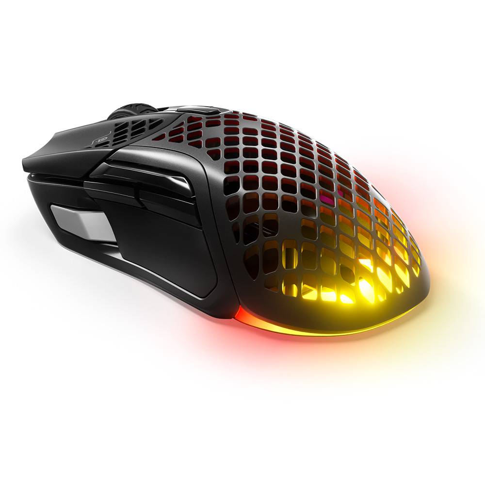 Rato Óptico Steelseries Aerox 5 Wireless 18000DPI Preto
