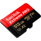 Cartão de Memória microSDXC SanDisk Extreme PRO 512GB (200MB/s) UHS-I, U3, V30, A2 + Adaptador SD