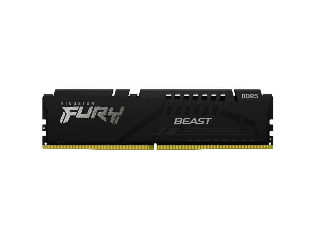 Memória RAM DIMM Kingston Fury Beast 16GB (2x8GB) DDR5-5200MHz (AMD Expo/Intel XMP) CL36 (36-40-40) 1.25V 1Rx16 Preta