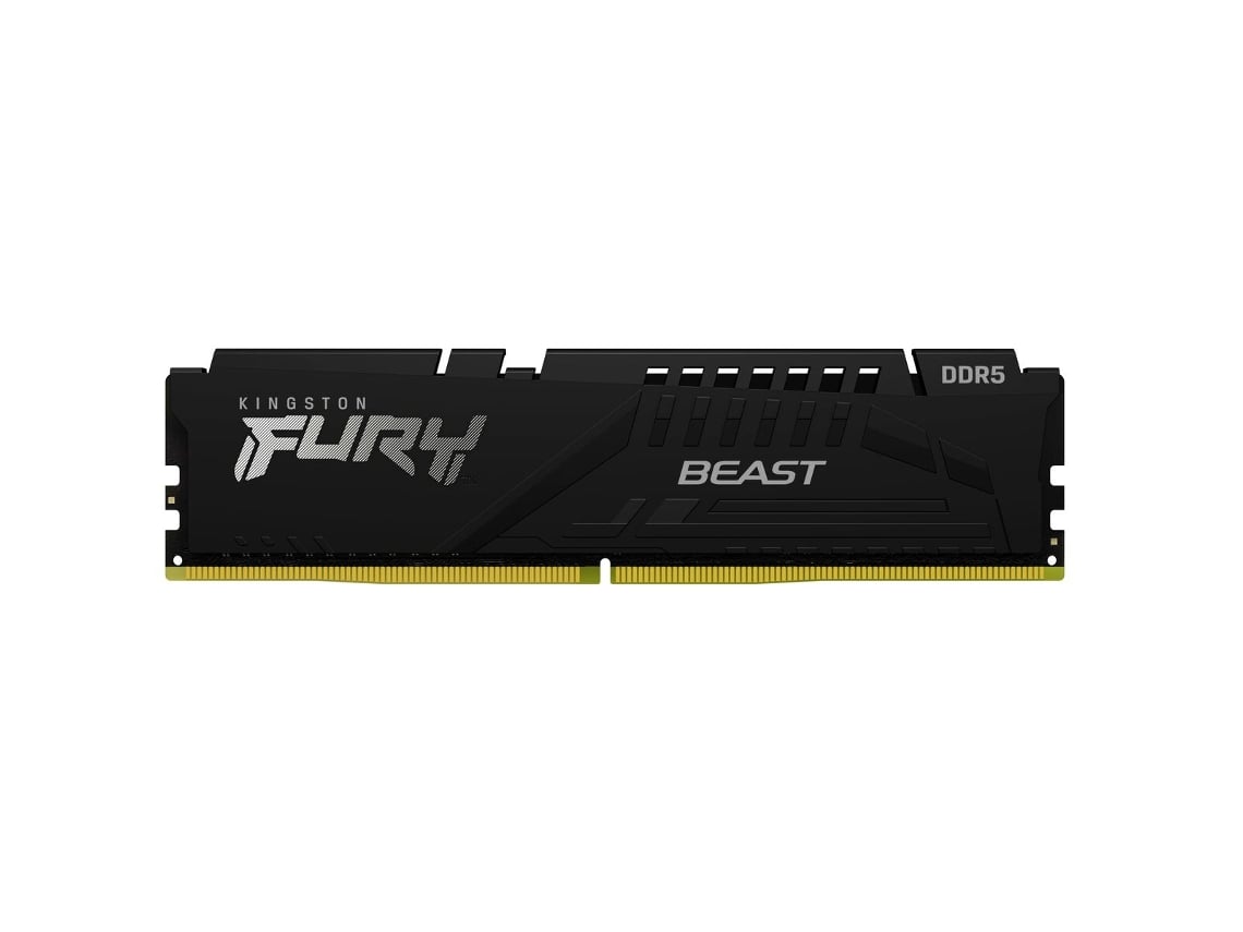 Memória RAM DIMM Kingston Fury Beast 16GB (2x8GB) DDR5-5200MHz (AMD Expo/Intel XMP) CL36 (36-40-40) 1.25V 1Rx16 Preta