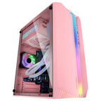 Caixa Micro-ATX Mars Gaming MC-S1 Compact ARGB Window Rosa