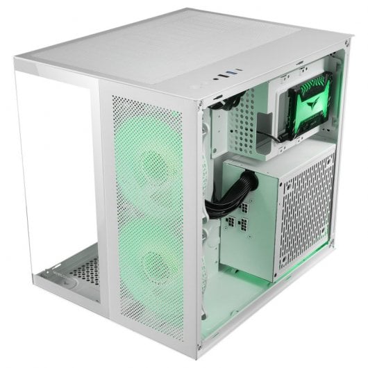 Caixa PC Mars Gaming MC-NOVAM Minitorre Vidro Temperado USB-C Branca