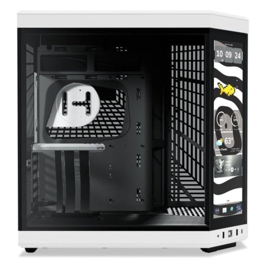 Caixa ATX Hyte Y70 Touch Infinite Vidro Temperado Preto/Branco