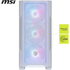 Caixa Micro-ATX MSI MAG Forge M100R ARGB Tempered Glass Branca