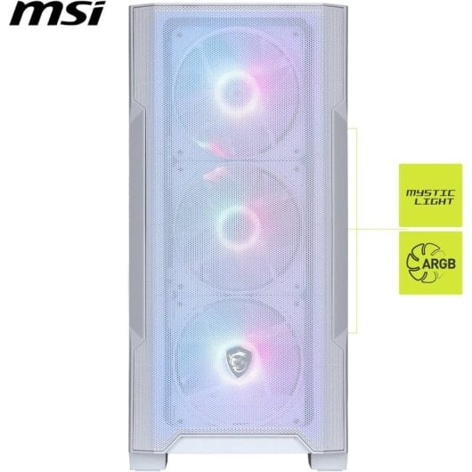 Caixa Micro-ATX MSI MAG Forge M100R ARGB Tempered Glass Branca