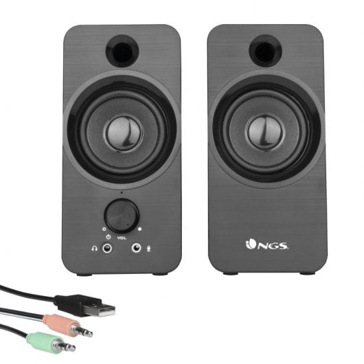 NGS SB350 Colunas Multimédia 2.0 Pretas