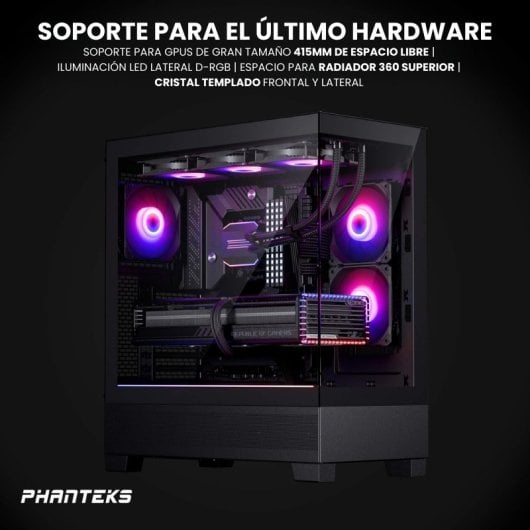 Caixa Extended-ATX Phanteks XT View D-RGB Tempered Glass Preta