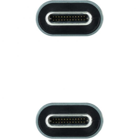 Cabo USB 3.2 Gen2x2 Nanocable 20Gbps 5A/100W 4K@60Hz USB-C M/M 0.5 M Preto