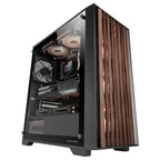 Caixa ATX Mars Gaming MC-WOOD Tempered Glass Preta