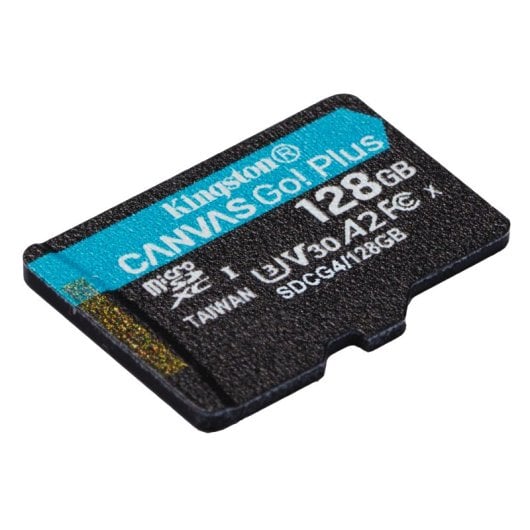 Cartão de Memória microSDXC Kingston Canvas Go! Plus Gen4 128GB (200MB/s) UHS-I, U3, V30, A2 + Adaptador SD